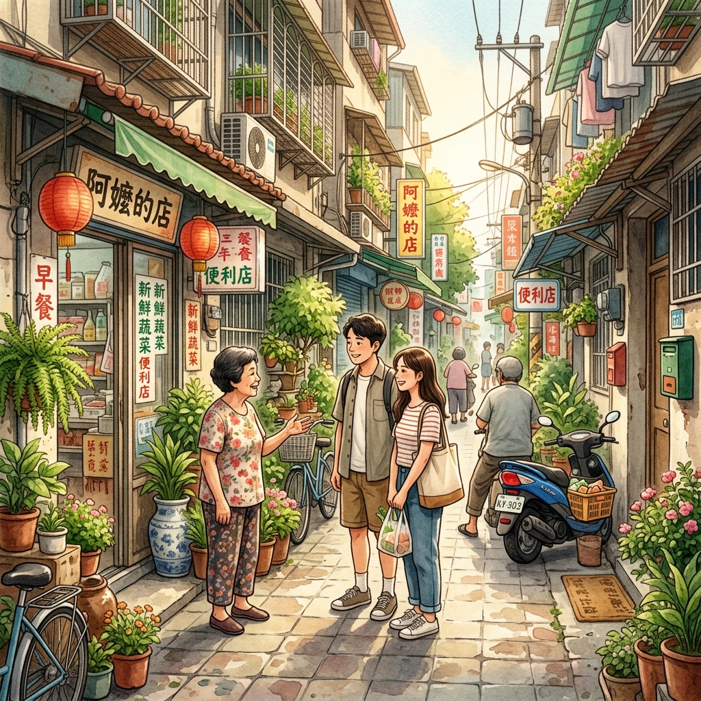 溫馨在地社區鄰里生活